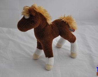 Chestnut Horse Plushie from Douglas with White Socks