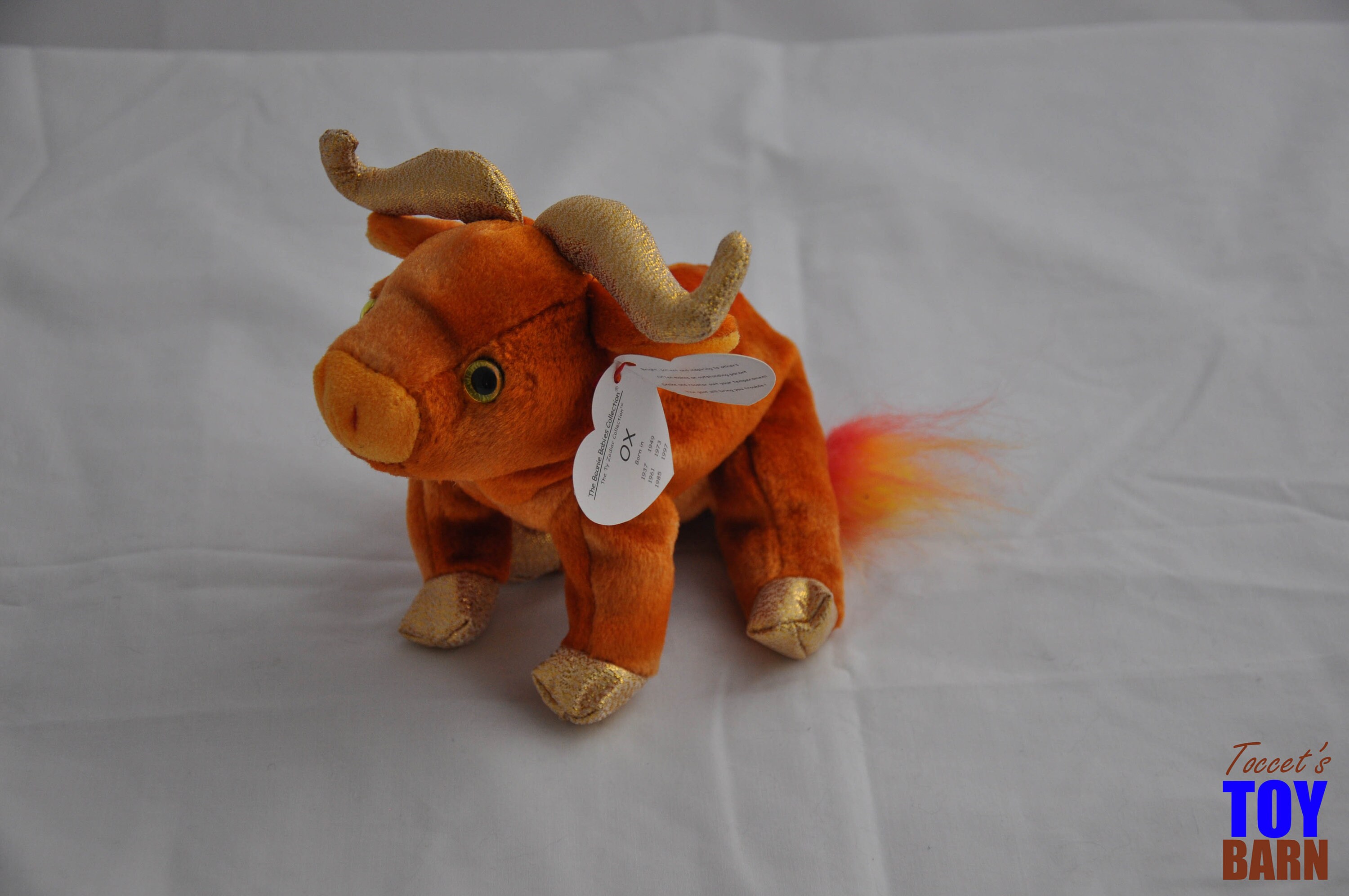 Vintage 2000 Ty Zodiac Beanie Baby Ox