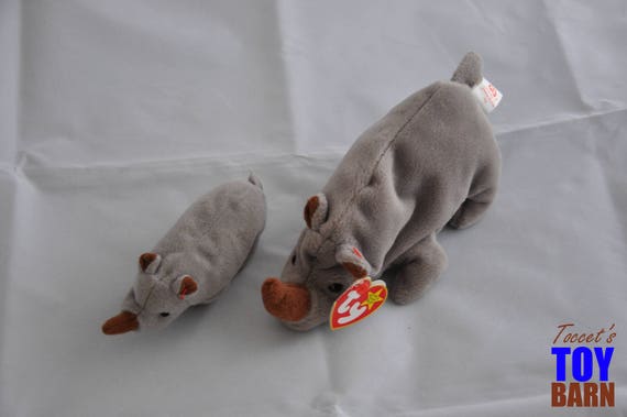 spike the rhino beanie baby 1996