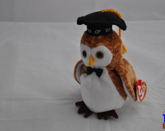 Vintage 2000 Wisest the Owl Class of 2000 Ty Beanie Baby