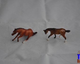 Breyer Stablemates: Chestnut Reiner Mystery Horse Surprise & Mini Quarterflash Dun Appaloosa Connoisseur Series - Buy Together or Separately