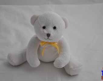 White Teleflora Teddy Bear Plushie