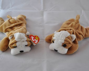 Wrinkles the Dog: Vintage 1996 Ty Beanie Baby Toys