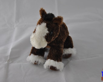 Aurora Clydesdale Horse Plushie Stuffed Animal