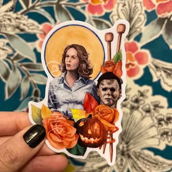 Final Girl Series: St. Laurie Sticker Horror Slasher Movie Halloween Decal Saint Heroine Halloween