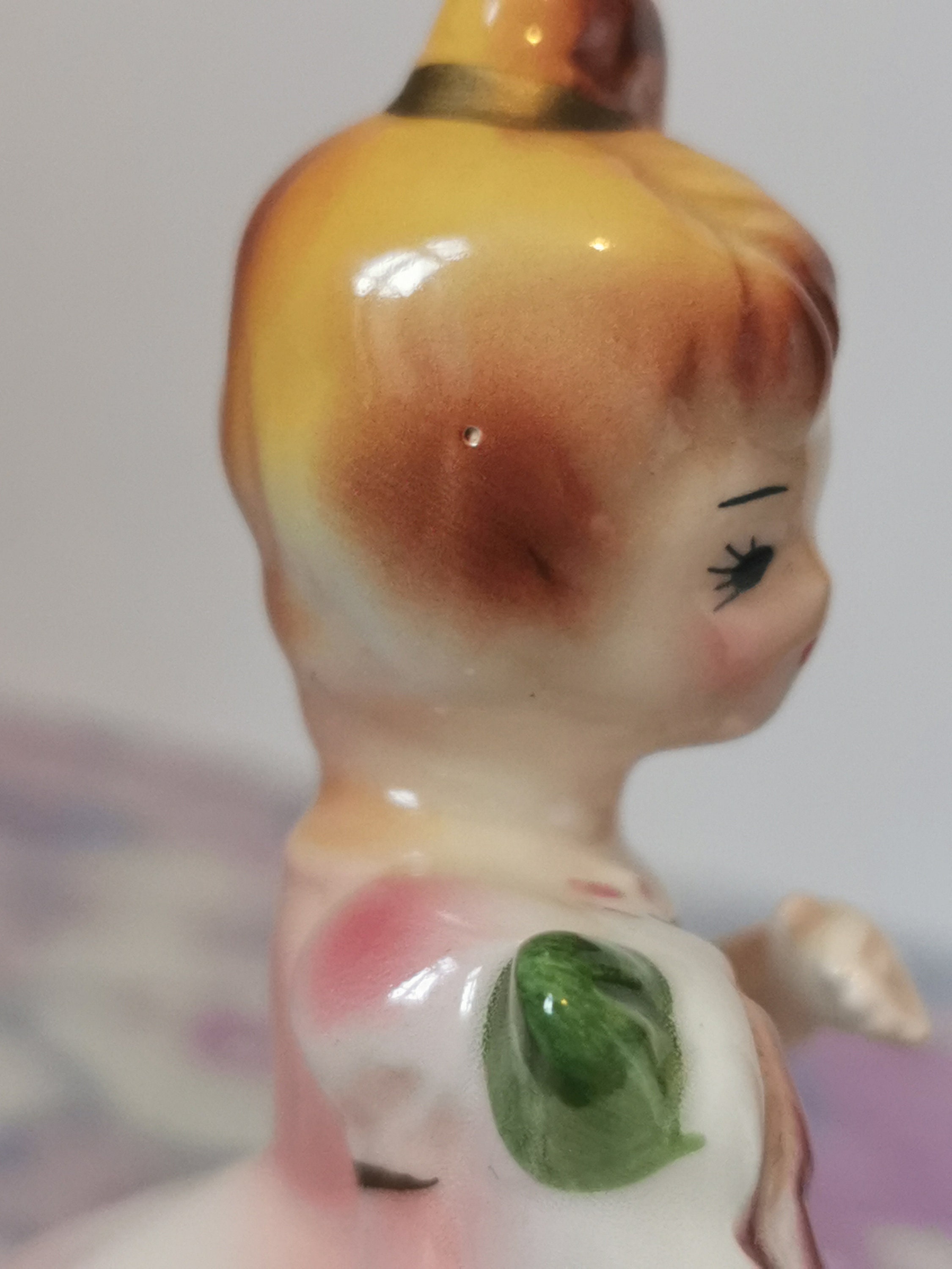 Vintage Josef Originals Giftcraft Japan Flower Girl Ornament