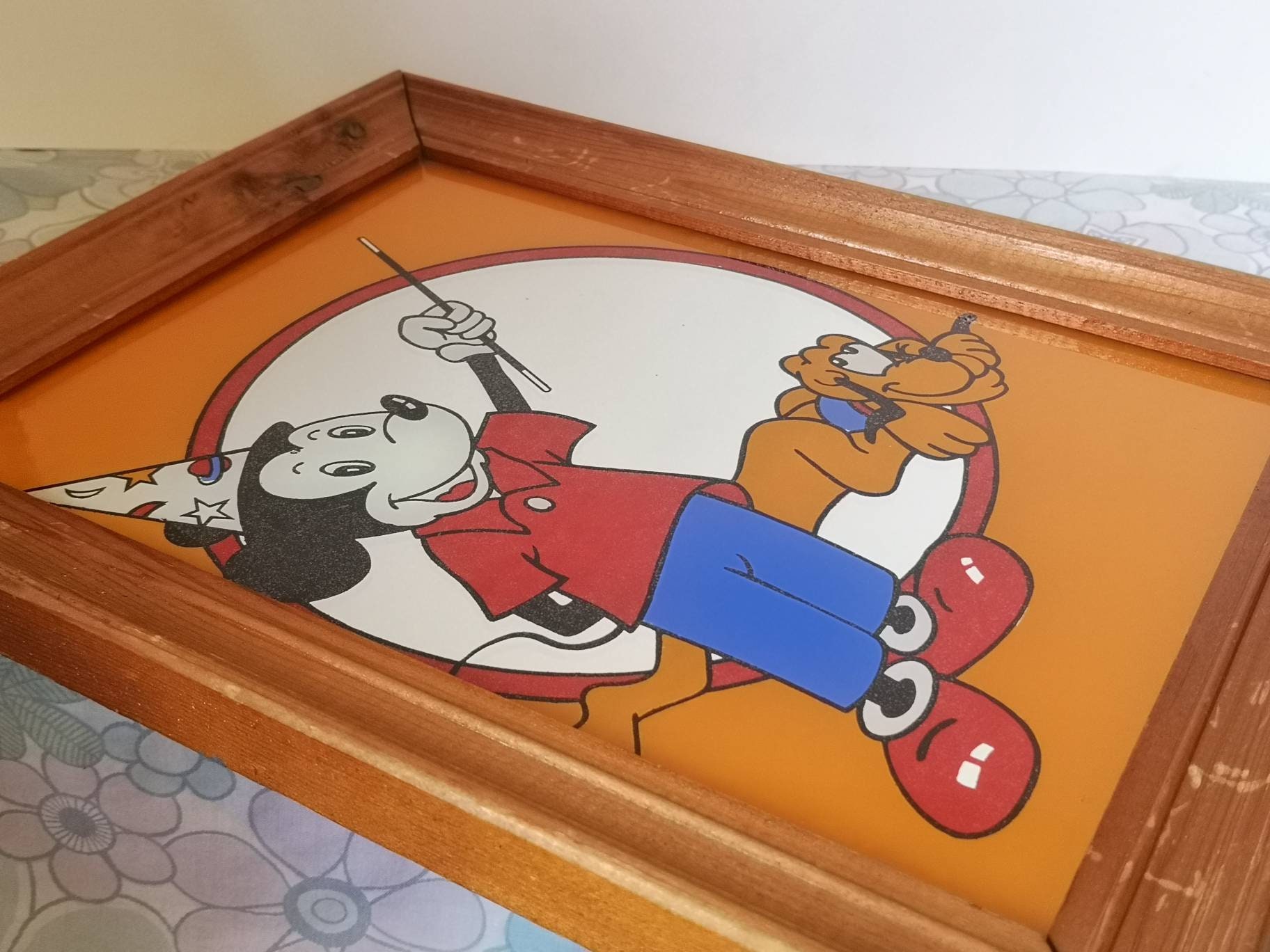 ディズニー　ミッキー　プルート　パブミラー　レトロ　ヴィンテージ　壁掛け鏡 il_1080xN.3612547318_js7y.jpg