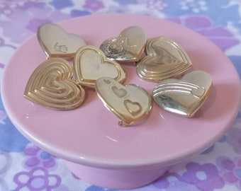 Vintage heart brooch. Gold heart brooch. Vintage valentines gift. 1990s Variety Club pins. Vintage gold heart brooches. SOLD SEPARATELY