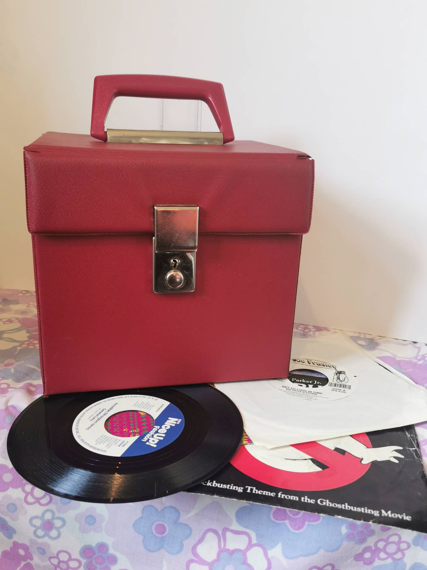 VINTAGE レコードケース Amazon.com: LoopTone Vintage Vinyl Record Storage Case for