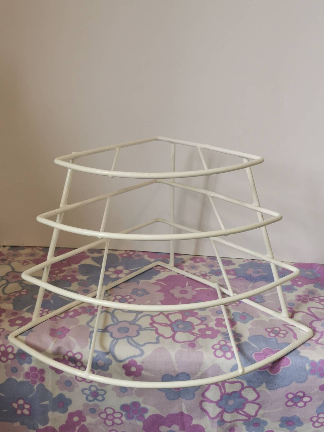 Vintage Plate Rack. Corner Plate Storage. Vintage Plastic Etsy