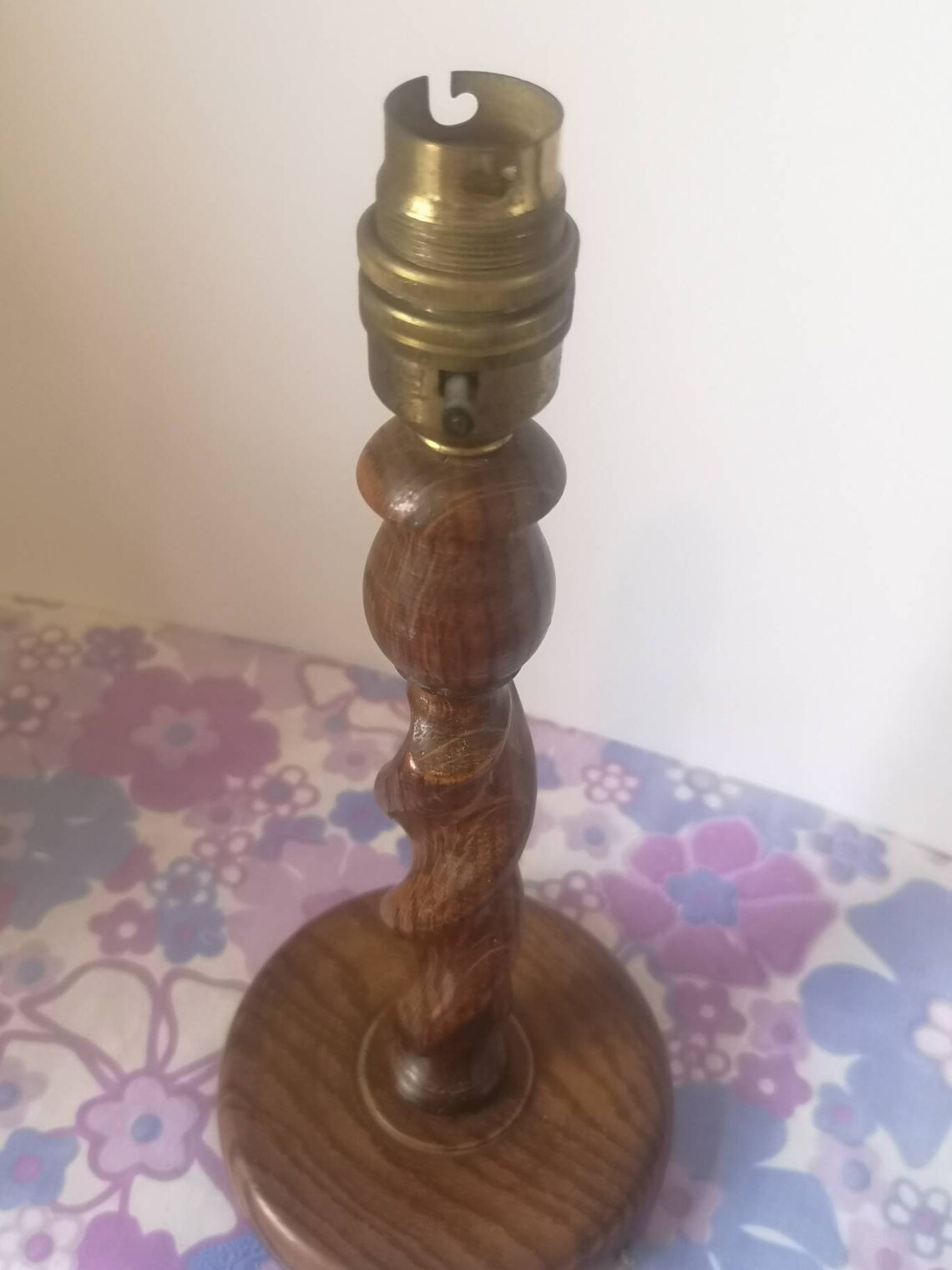 Antike Eiche Gerste Twist Lampe Basis. Englische Eiche Lampe. | Etsy