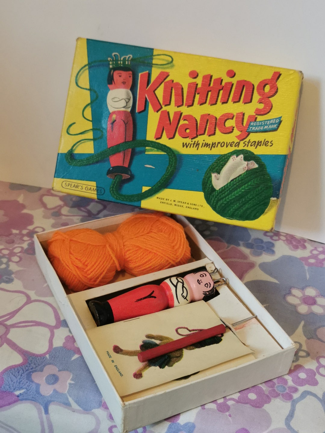 Vintage Knitting Nancy, French Knitting Doll. Vintage Knitting Dolly