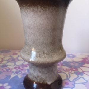 West Germany pottery Jasba vase. Vintage West german pottery vase. 1970s browns vase. Vintage pottery vase. Jasba vase.