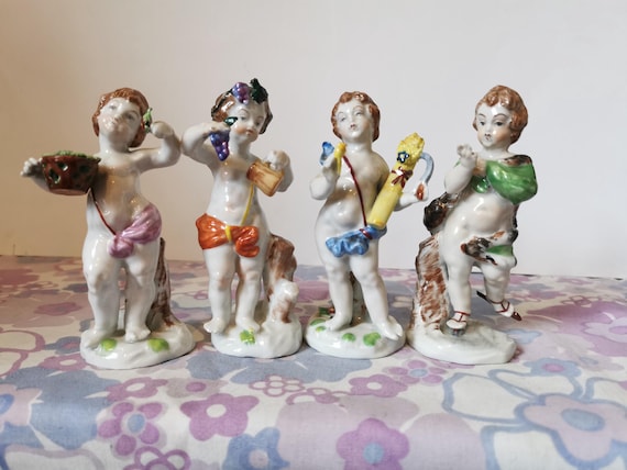 Capodimonte カポディモンテ 天使 置物 アンティーク イタリア製