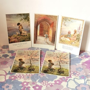 cartes postales vintage Margaret Tarrant. ACHETEZ TOUT OU SÉPARÉMENT. Cartes postales illustrées anciennes des années 30. La grâce de bébé, Pâques, art art déco.