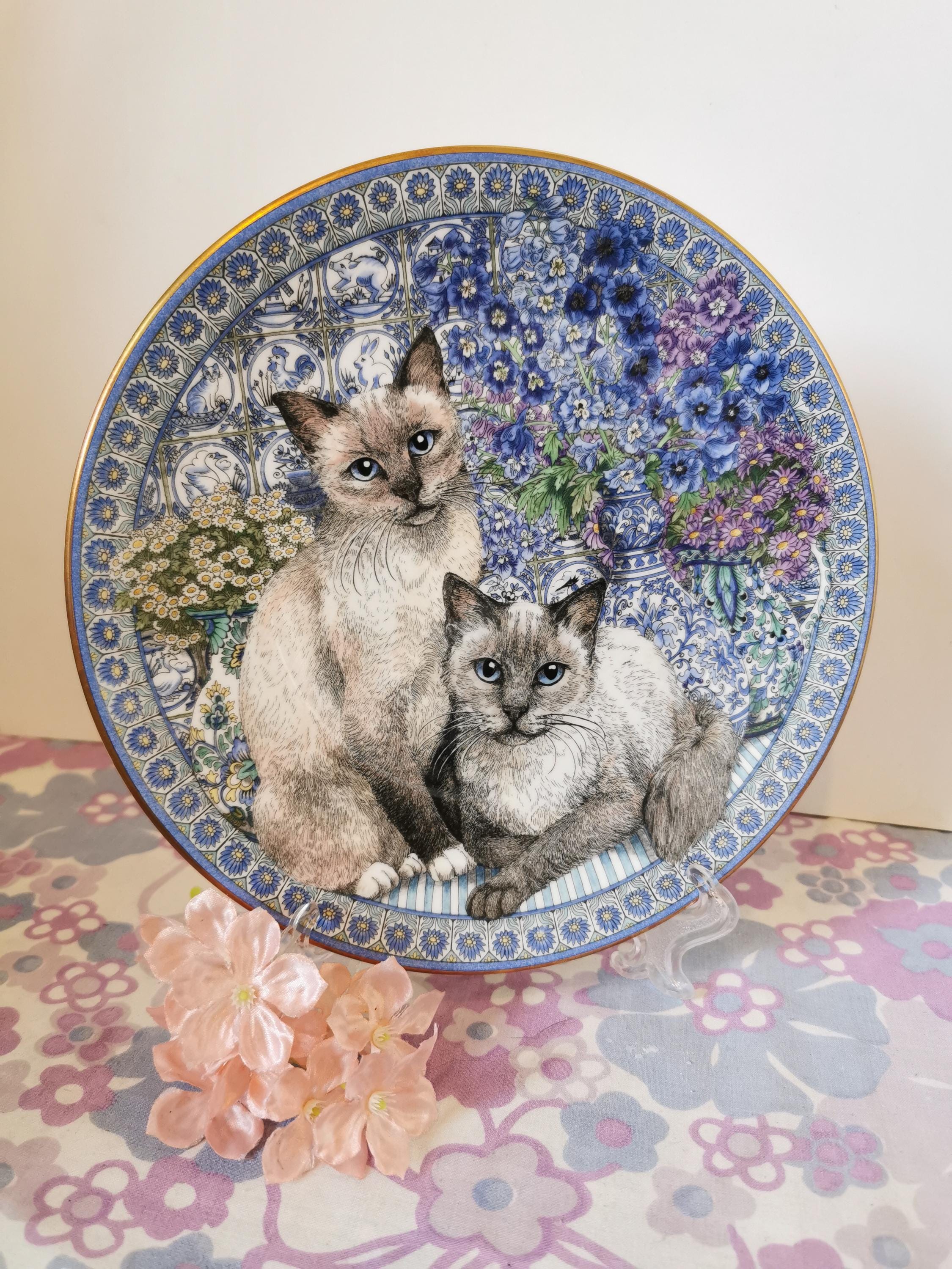 Royal Worcester Cat - Etsy UK