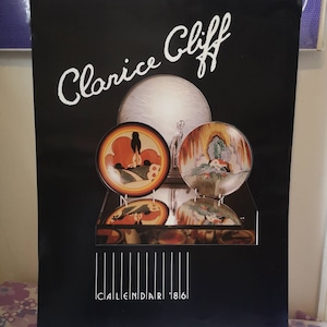 Clarice cliff collectable calendar. 1986 clarice cliff. 1980s calendar. Limited edition clarice cliff.