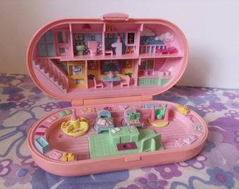 Vintage Polly Pocket Stampin' School Playset. School Stamp Compact. Pink  Variant, No Dolls. 2 Stamps Not Original. 1990s Girls Toys. Cute. 