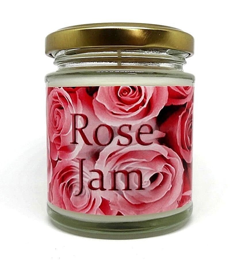 Rose Jam Scented Jar Candle Gift Lush Inspired Halloween Etsy