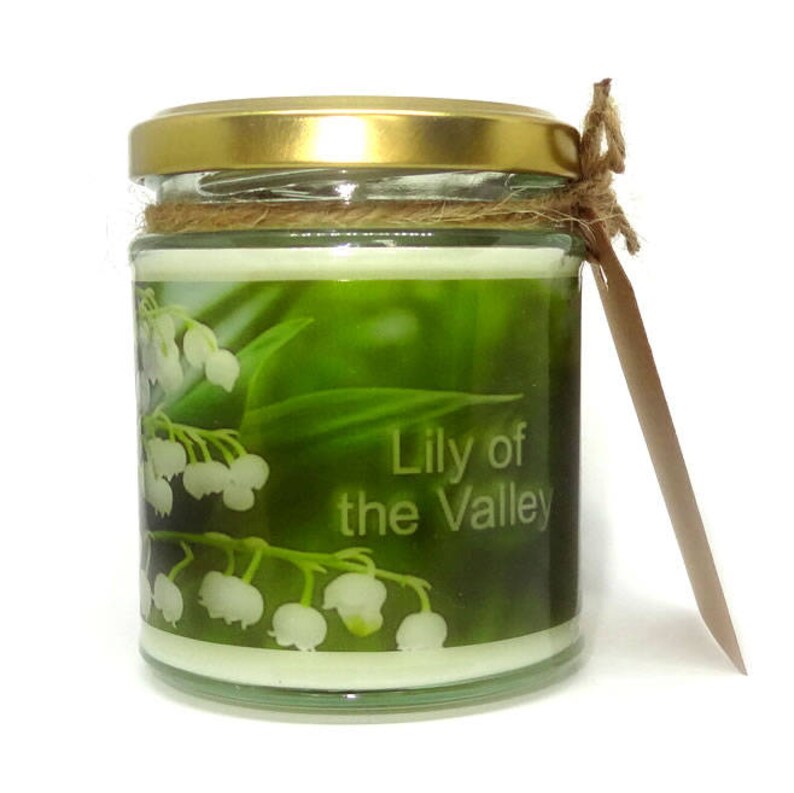 Lily of the Valley Design Scented Jar Candle Gift Wicca Soy Etsy