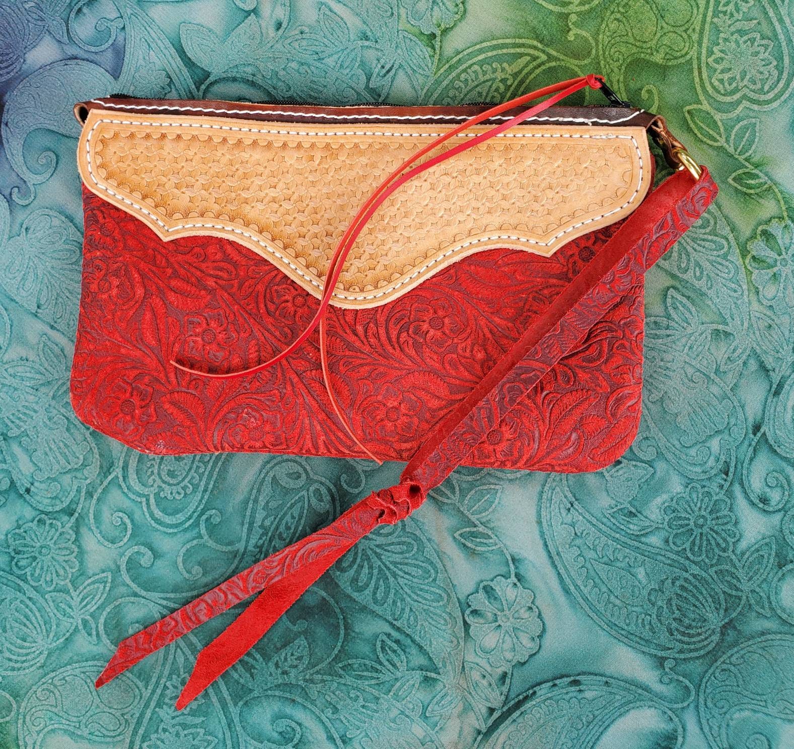 Handmade wristlet purses Etsy