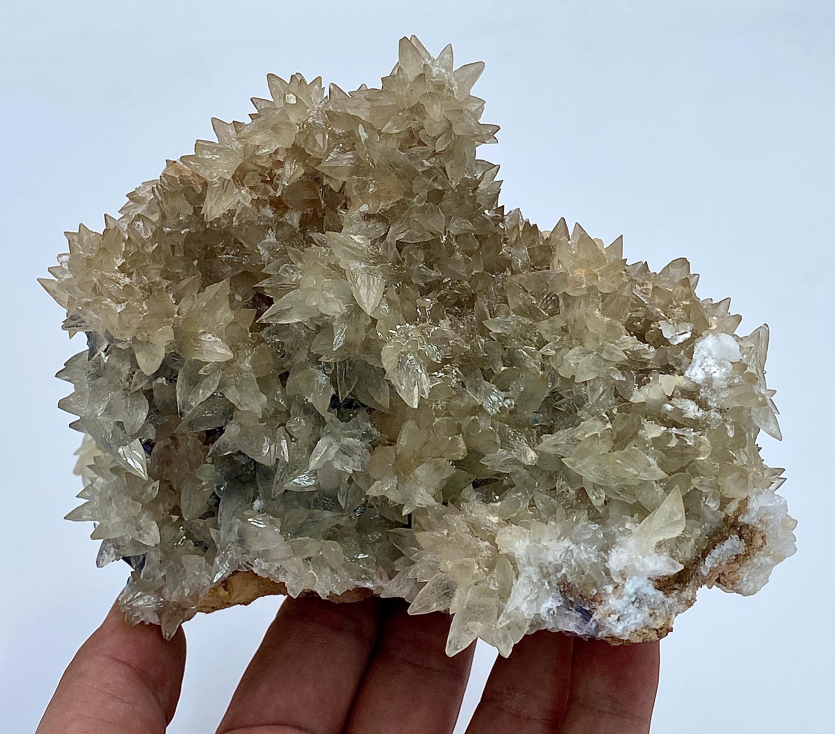 1271 Gram Natural Deep Cubic Fluorite With Dogteeth Calcite