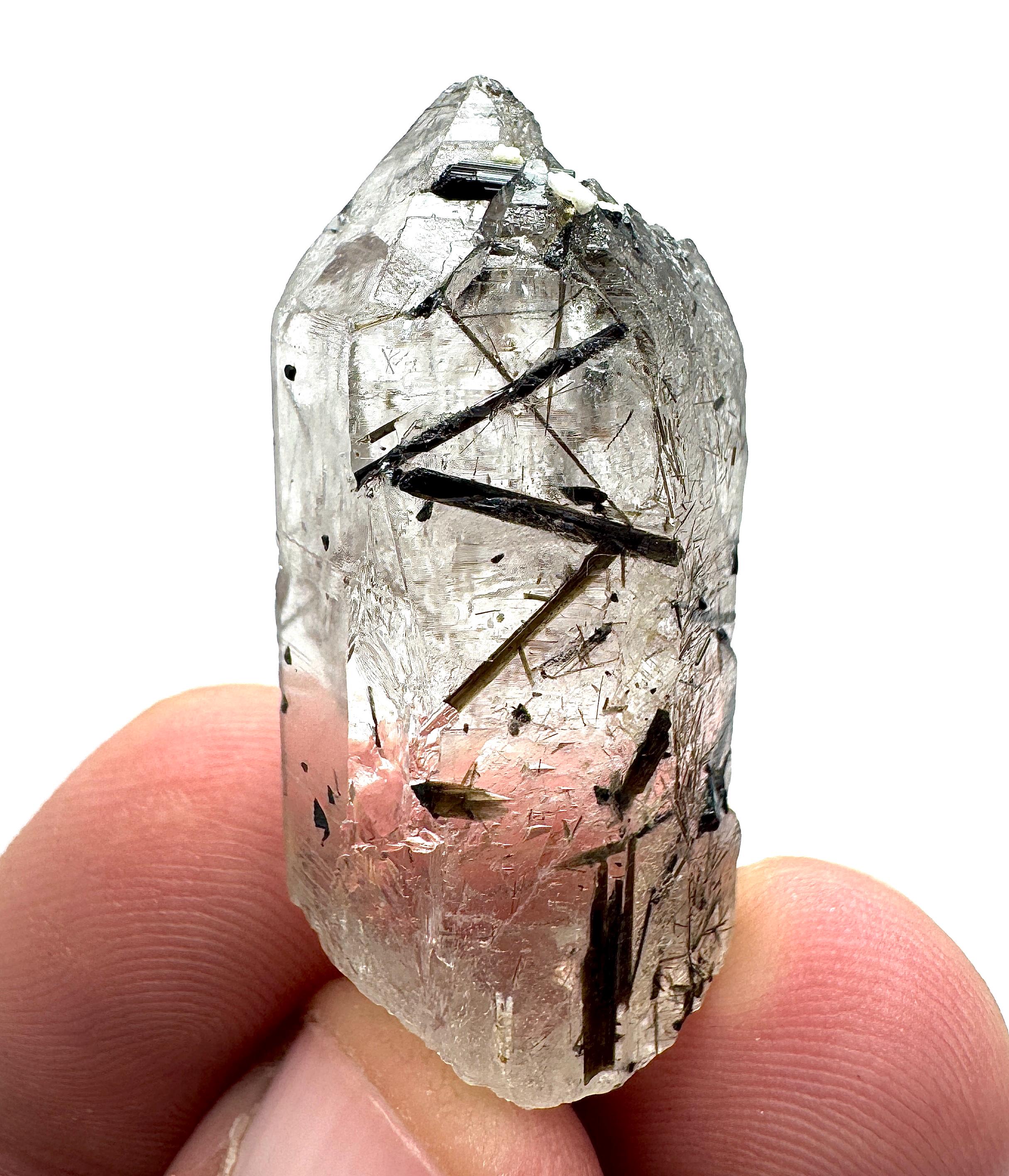 73.75 CT 天然クォーツサイドトルマリンクリスタル|スカルドゥ