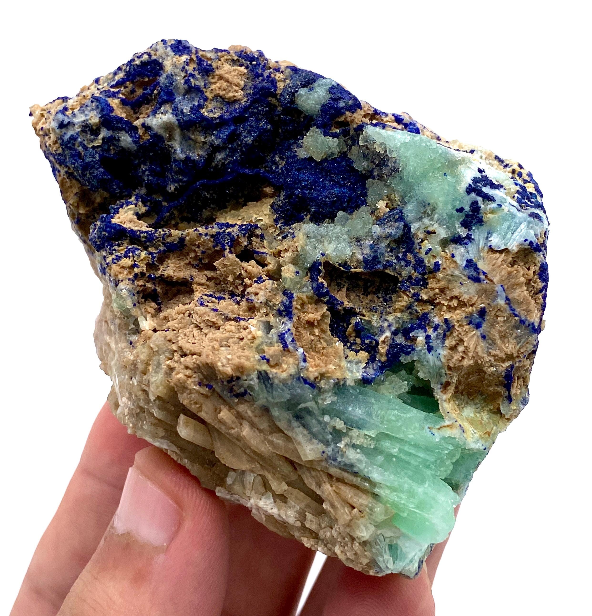 291グラムの極上ブルーアズライト（アラゴナイト入り）|ヘルマンド州