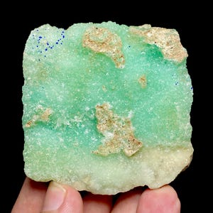 Azurite Spray with Aragonite Crystal Specimen 95g - Rare Mineral from Helmand, Afghanistan Collectible