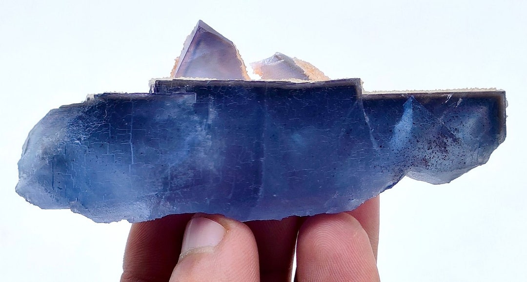 Deep Ink Blue Deep Ink Blue Fluorite Calcite Specimen, Kharan Pakistan - Etsy