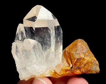 パキスタン産 クォーツ(水晶) 母岩付きクラスター 鉱物標本｜水晶 原石