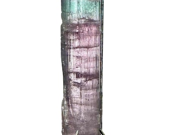 Cristallo di tormalina blu chiaro naturale: pietra preziosa curativa grezza, Afghanistan