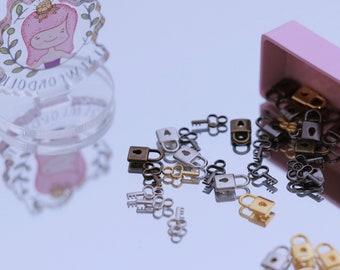 A006 Mini Key Lock Charm Doll Sewing Craft Supplies For 12" Fashion Doll Blythe BJD