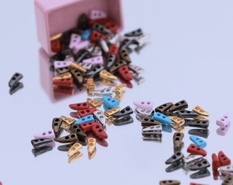 B056  Metal 6mm Mini Toggle Buttons Tiny Buttons Doll Buttons Sewing Craft Doll Clothes Making Sewing Supply