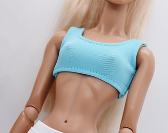 C022D  Handmade Doll Yoga Sport Bra Crop Top For 12" Fashion Dolls Like Poppy Parker Fashion Royalty NF Doll