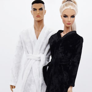 C039 Handmade Doll Bathrobe For 12&quot; Fashion Male Doll Figure FR Homme Fashion Royalty Nu Face Poppy Parker Dolls