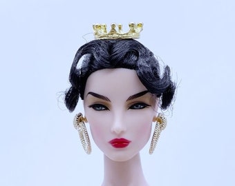 A033 Gold Mini Crown Doll Crown Hair Accessories For 12" Fashion Doll Poppy Parker Fashion Royalty