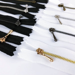 W010 Zipper With Metal Teeth Mini Super Small Metal Zipper Doll Clothes Sewing Blythe Momoko BJD Doll Sewing Supplies