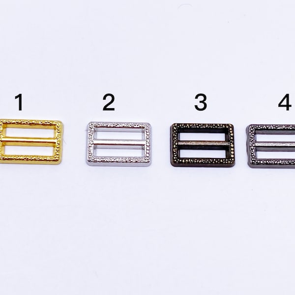 B151 Gold/Silver/Bronze/Dark Gun Textured Buckle Mini Buckles Sewing Craft Doll Clothes Making Sewing Supply