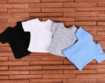 F018 Handmade Doll Clothes Blythe Momoko Azone Doll T-shirt Doll Top