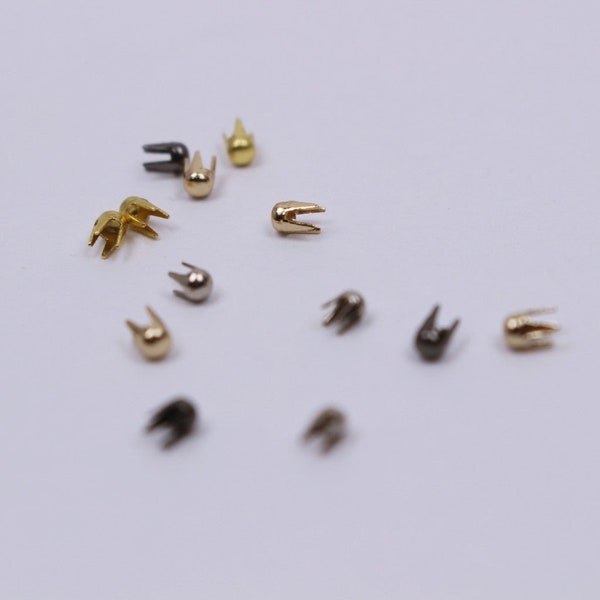 B040 Super Tiny Silver Mini Craft 2mm Studs Sewing Craft Doll Clothes Making Sewing Supply