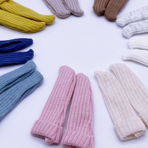 1 Paar Puppenstrümpfe Socken 6 cm Handarbeit zum auswählen 