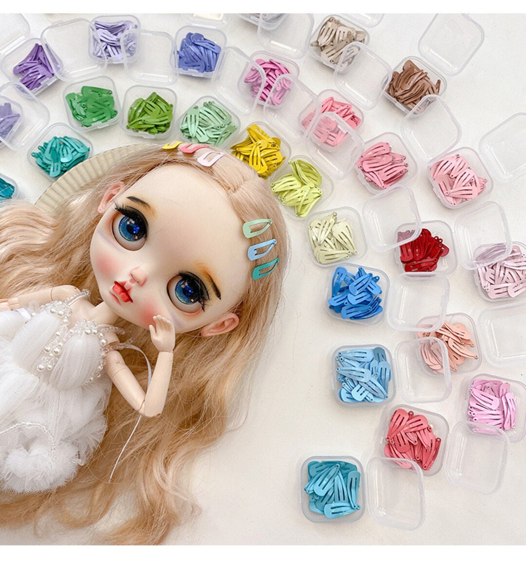 A015 Cute 2cm Hair Accessories Hair Clips for BLYTHE 1/3 1/4 BJD Dolls