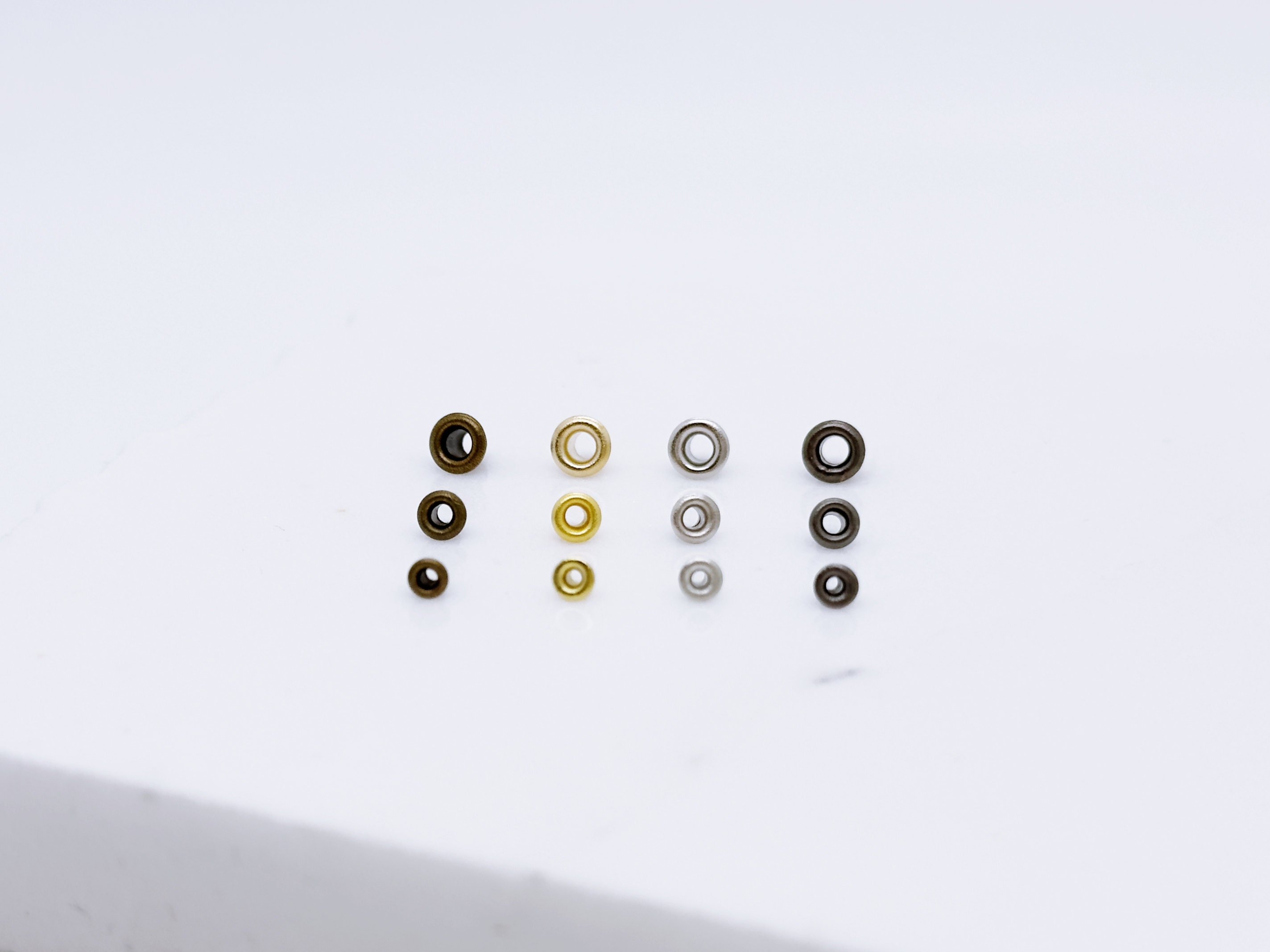 B032B 1MM/1.5MM/2MM Gold/silver/bronze/dark Gun Mini Eyelet Sewing ...