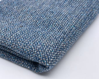 F026 Blue Cute Pattern 50% Wool Fabric For Doll Clothes Sewing Doll Craft Supplies For 12" Fashion Dolls Blythe BJD