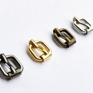B061 Buckles With Pin 6mm× 9mm Mini Metal Buckles Doll Sewing Supplies Doll Clothes Craft