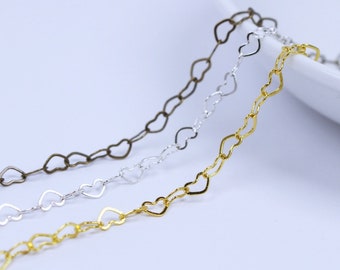 B093 Heart Shape Chain Doll Jewelry Accessories Sewing Craft Doll Clothes Making Sewing Supply 18 inches