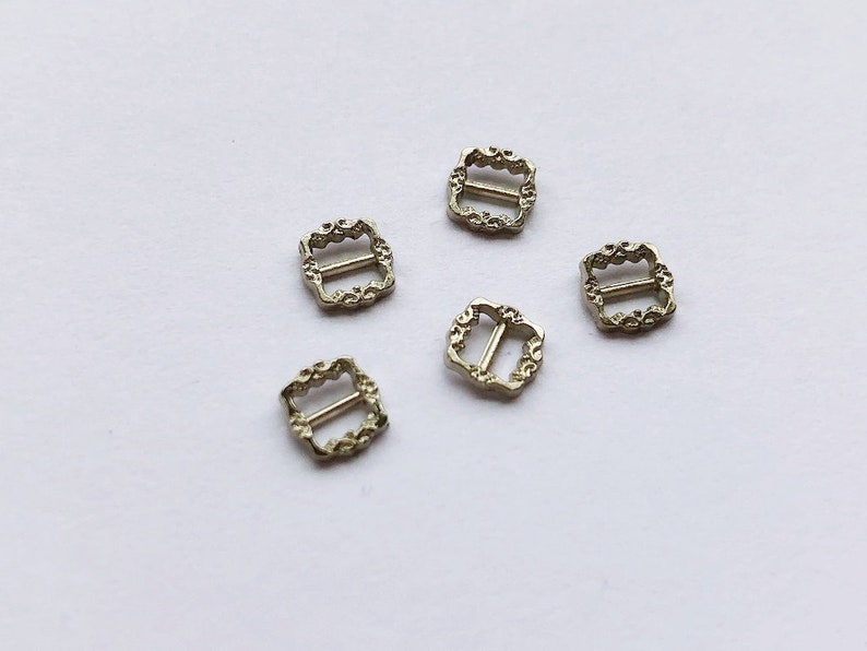 B057A Silver 6mm Tiny Mini Buckles Doll Sewing Doll Craft Etsy