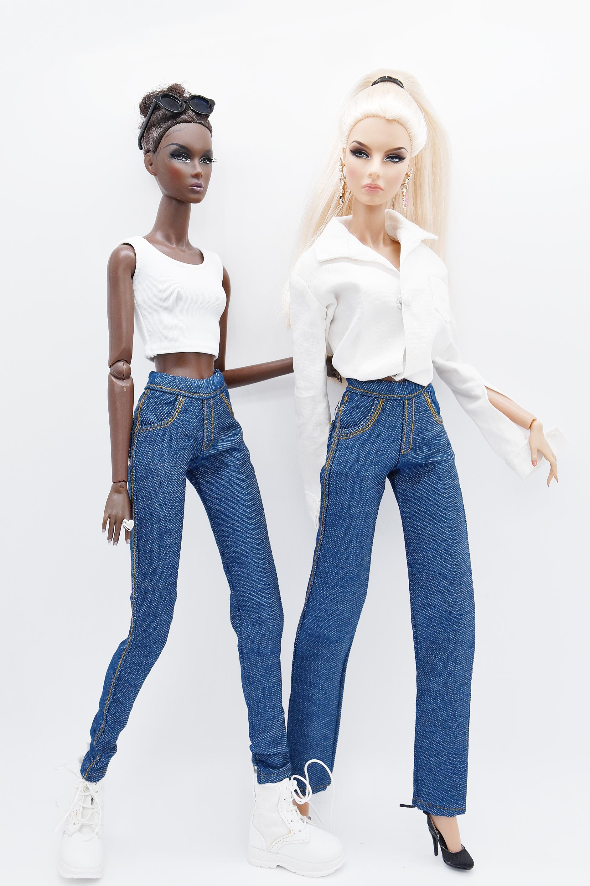 Vestidos Casuales Vestidos Para Barbie Caseros Barbie Blue Jeans México