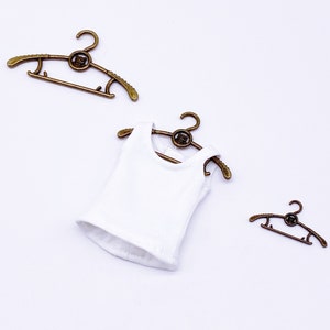 D047 Colorful Little  Bear Doll Miniature Clothes Hanger 1/6 1/12 Miniature For 12&quot; Fashion Doll Blythe  PP FR BJD